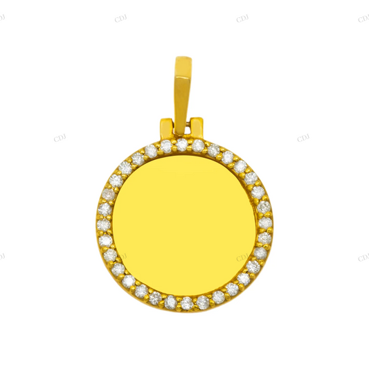 1.1 Inch Iced Out Circle Memory Pendant hip hop jewelry customdiamjewel