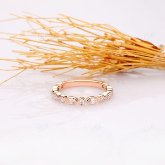 Natural Diamond Marquise And Round Cut Wedding Band Wedding Band customdiamjewel   