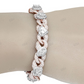 Two Tone Pave Setting Infinity Link Bracelet hip hop jewelry customdiamjewel
