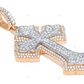 2.5 Inch Two Tone Custom Gothic Cross Pendant hip hop jewelry CustomDiamJewel
