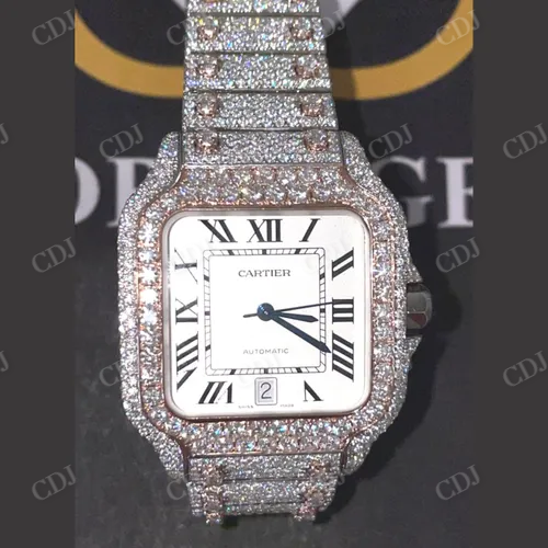 Top Quality Diamond Moissanite Modified Watch For Men customdiamjewel