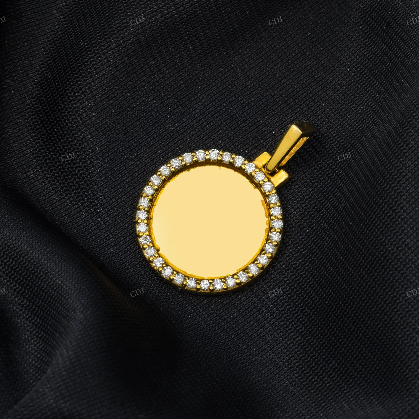 1.1 Inch Iced Out Circle Memory Pendant hip hop jewelry customdiamjewel