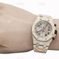 Full Rose AP Chrono Colorless Diamond Watch customdiamjewel