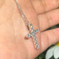 Handmade Lab Grown Diamond Cross Pendant customdiamjewel