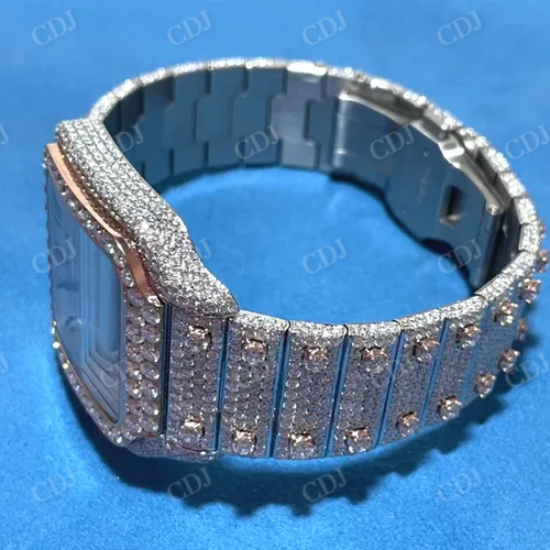 Top Quality Diamond Moissanite Modified Watch For Men customdiamjewel