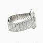 Cartier Skeleton VVS Diamond Stainless Steel Watch customdiamjewel