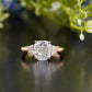 Cushion Lab-Grown Diamond Trilogy Ring customdiamjewel