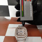 Rose-White Tone VVS Moissanite Roman Dial Watch customdiamjewel