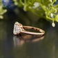 Cushion Lab-Grown Diamond Trilogy Ring customdiamjewel