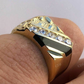 14k Gold Finish Baguette Hip Hop Ring  customdiamjewel   