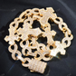 15mm Baguette Diamond Cross Stationed Infinity Link Hip Hop Chain hip hop jewelry CustomDiamJewel