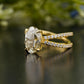 Lab-Grown Diamond Twisted Shank Ring
