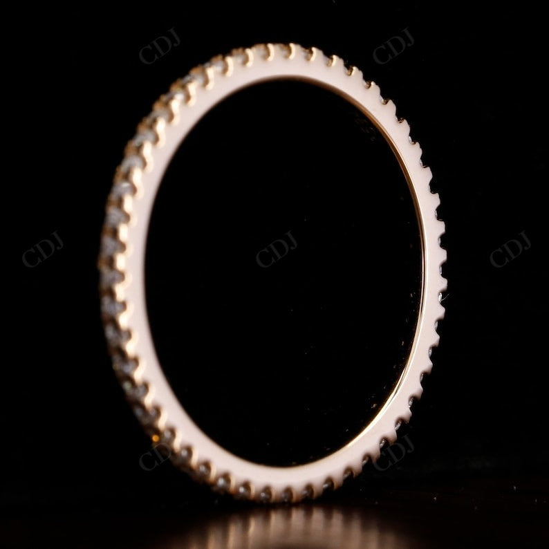 0.25CTW Round Cut lab grown diamond wedding band woman  customdiamjewel   