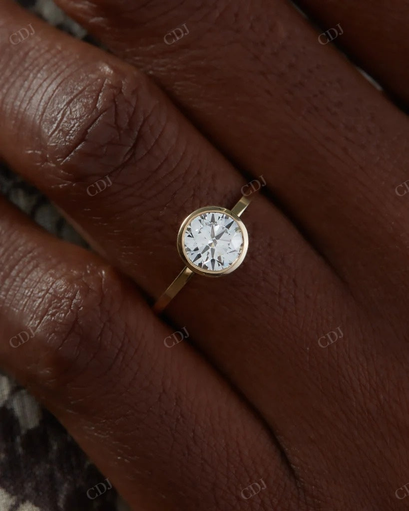 Solitaire Bezel Set Lab Grown Diamond Ring