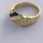 14k Gold Finish Baguette Hip Hop Ring  customdiamjewel   