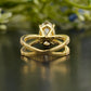 Lab-Grown Diamond Twisted Shank Ring