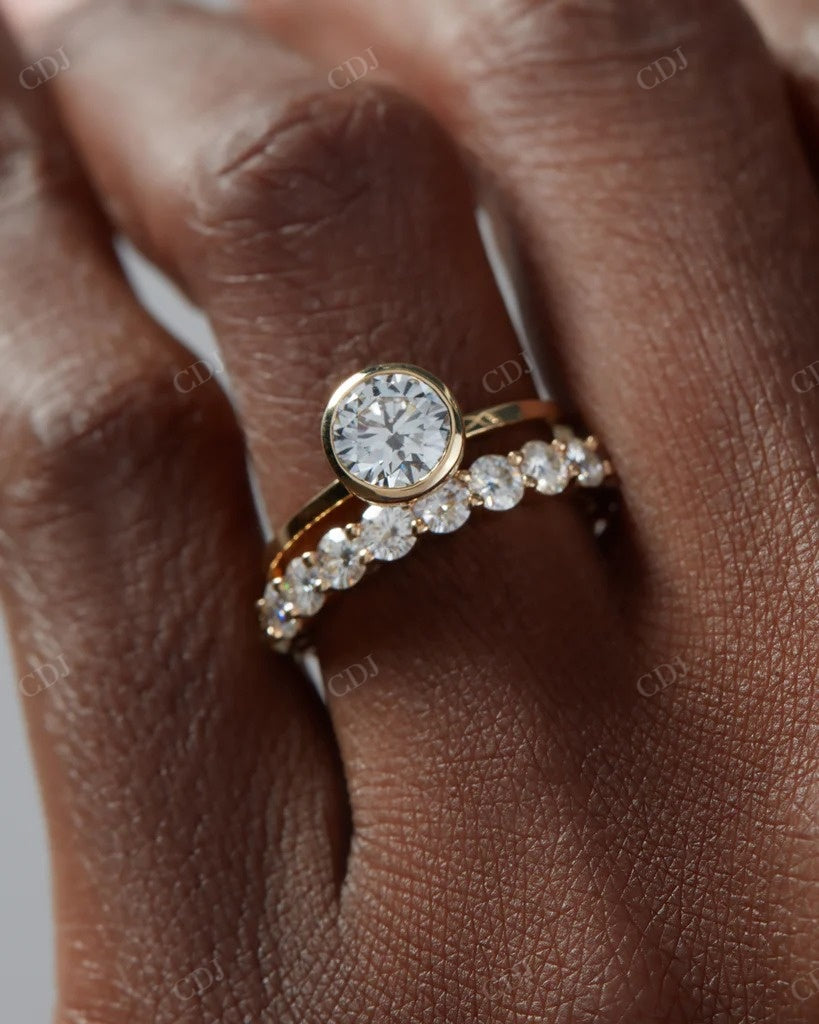 Solitaire Bezel Set Lab Grown Diamond Ring