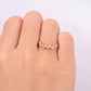 0.60CTW Cluster Diamond Matching Curved Wedding Band  customdiamjewel   