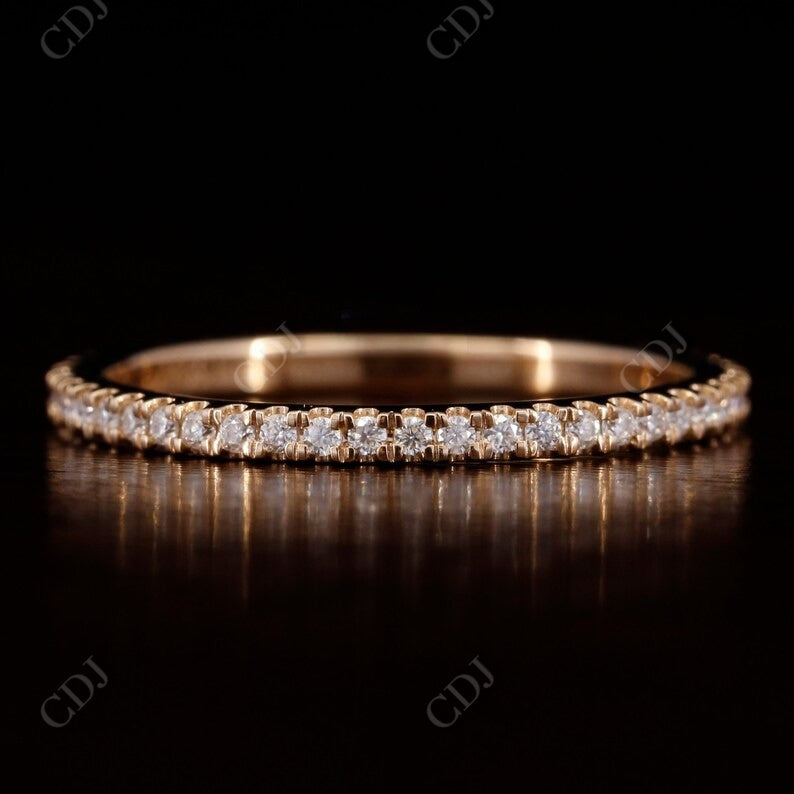 0.25CT Round Cut Natural Dimaond Wedding Band  customdiamjewel   
