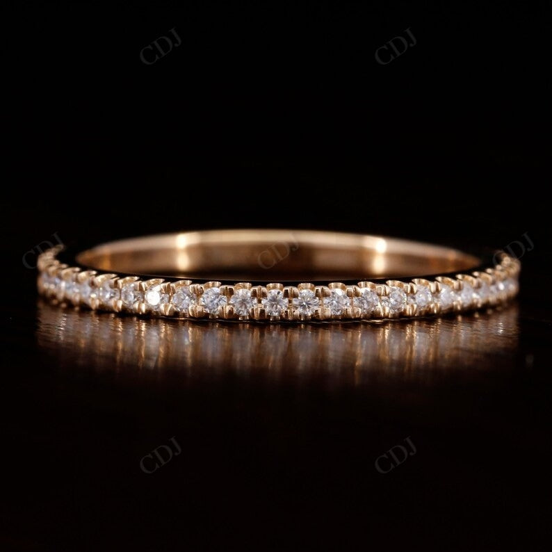0.25CTW Round Cut lab grown diamond wedding band woman  customdiamjewel   