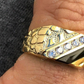 14k Gold Finish Baguette Hip Hop Ring  customdiamjewel   