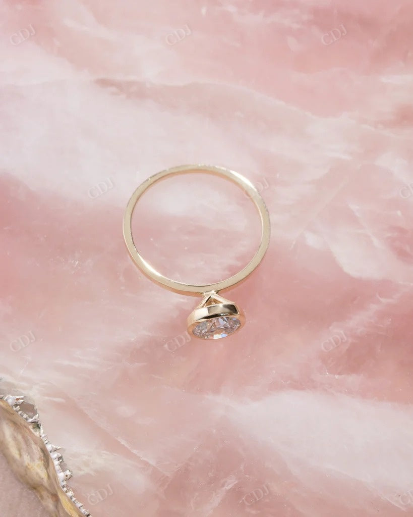 Solitaire Bezel Set Lab Grown Diamond Ring