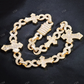 15mm Baguette Diamond Cross Stationed Infinity Link Hip Hop Chain hip hop jewelry CustomDiamJewel