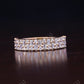 1.08CT Baguette and Round Natural Diamond Wedding Band  customdiamjewel 10 KT Solid Gold Rose Gold VVS-EF