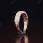 1.08CT Baguette and Round Natural Diamond Wedding Band  customdiamjewel   