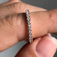 Lab Grown Diamond Round Cut Dainty Wedding Band