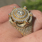Crown Iced out Hip Hop Diamond Ring  customdiamjewel   