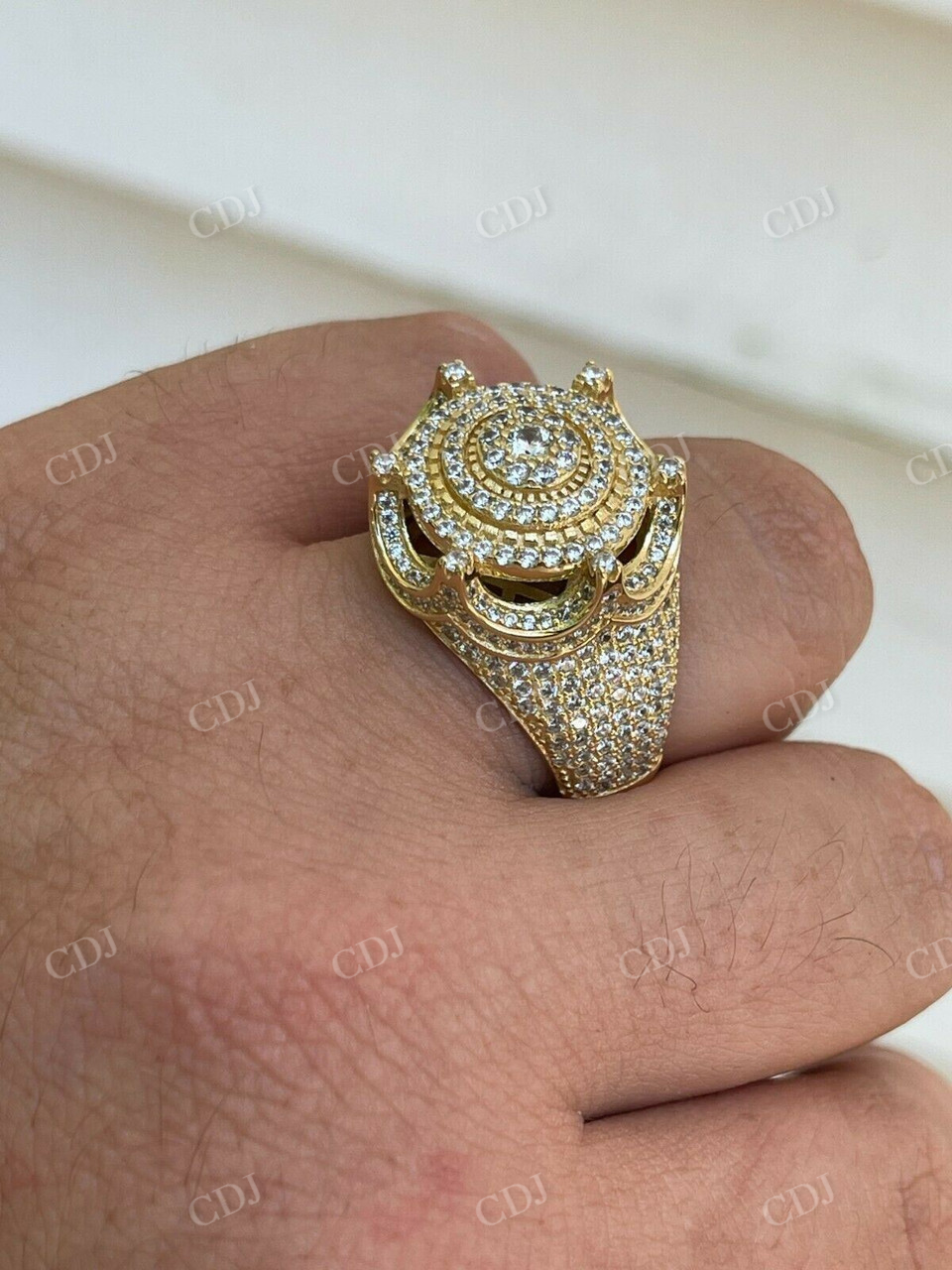 Crown Iced out Hip Hop Diamond Ring  customdiamjewel   