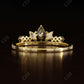 0.17CT Marquise And Round Cut Real Diamond Tiara Wedding Band  customdiamjewel   