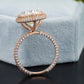 Lab-Grown Diamond Micro Pavé Halo Ring