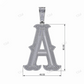 Alphabet Letter Moissanite Hip Hop Custom Pendant customdiamjewel
