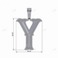Alphabet Letter Moissanite Hip Hop Custom Pendant customdiamjewel