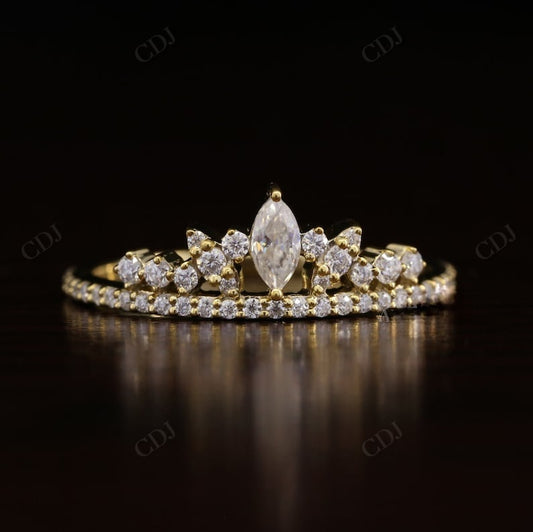 0.49CTW Crown Lab grown Diamond Wedding Band  customdiamjewel   
