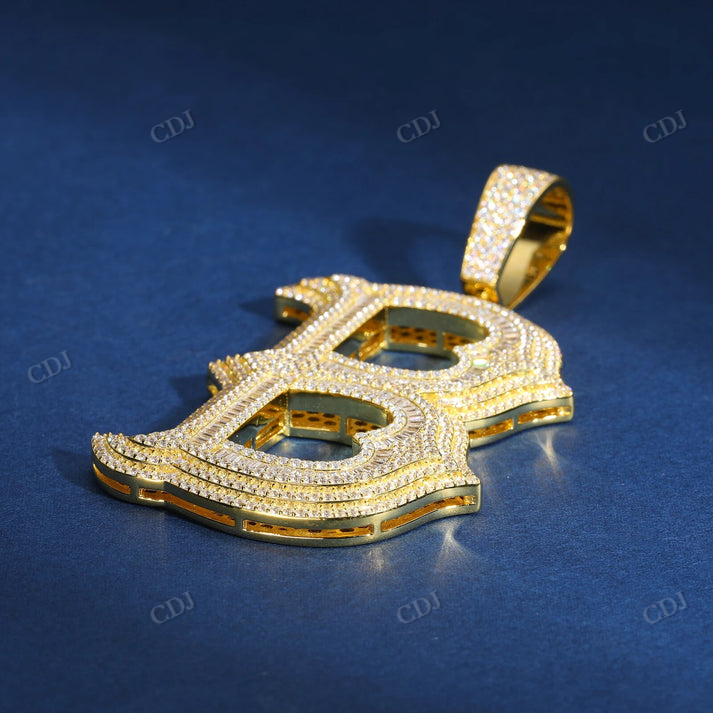 Alphabet Letter Moissanite Hip Hop Custom Pendant customdiamjewel