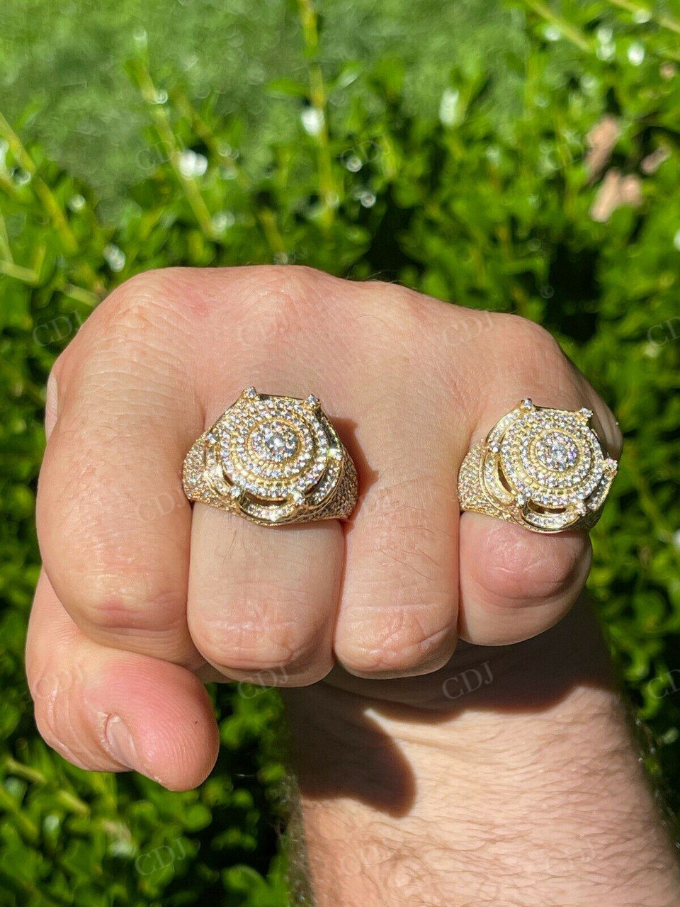 Crown Iced out Hip Hop Diamond Ring  customdiamjewel   