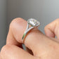 Cushion Milgrain Set Lab Grown Diamond Ring