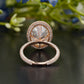 Lab-Grown Diamond Micro Pavé Halo Ring