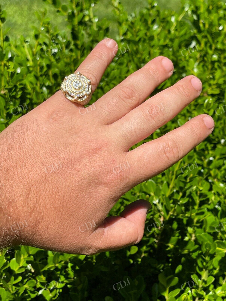 Crown Iced out Hip Hop Diamond Ring  customdiamjewel   