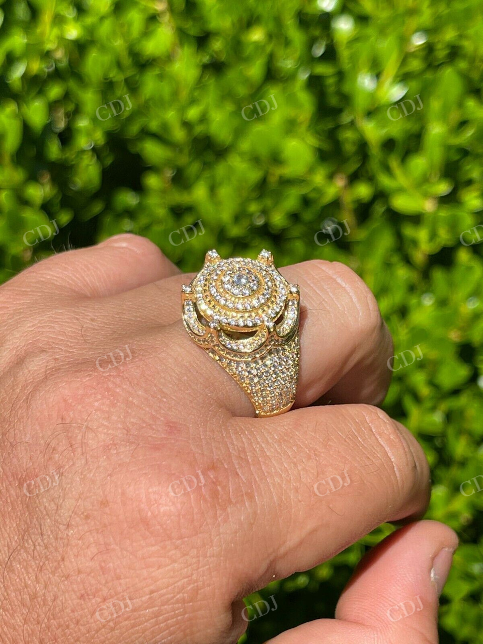 Crown Iced out Hip Hop Diamond Ring  customdiamjewel   