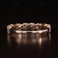1.38CTW Baguette and Round lab grown Diamond Band  customdiamjewel   