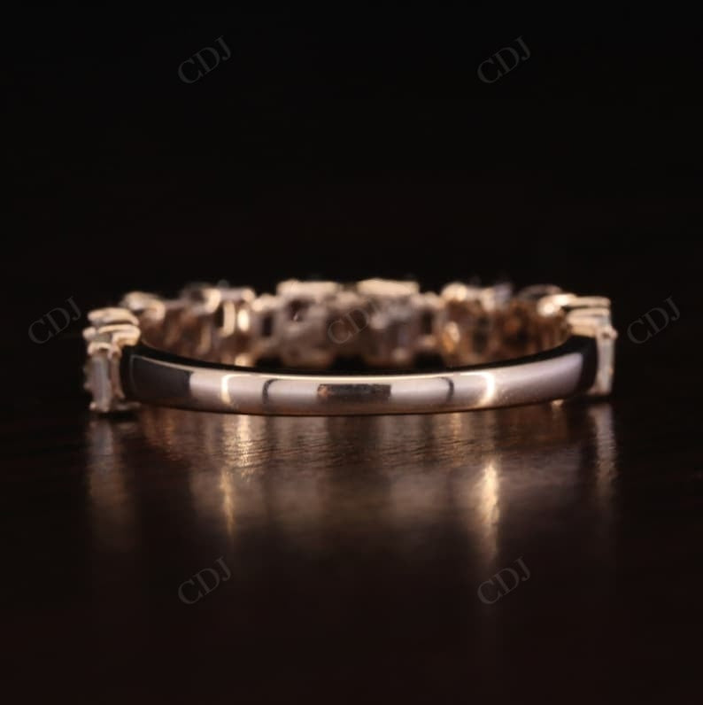 1.38CTW Baguette and Round lab grown Diamond Band  customdiamjewel   