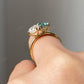 Vintage Toi Et Moi Moissanite Engagement Ring