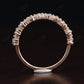 1.38CTW Baguette and Round lab grown Diamond Band  customdiamjewel   