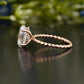 Lab-Grown Diamond Spiral Shank Ring