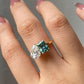 Vintage Toi Et Moi Moissanite Engagement Ring