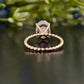 Lab-Grown Diamond Spiral Shank Ring